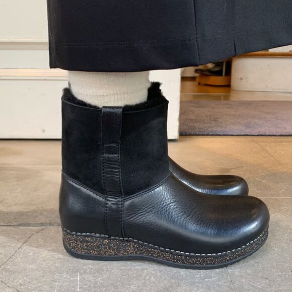 NEW Dansko McKenzie Shearling-Lined Boots - Leather For Women 1025 8s4 - Picture 1 of 9